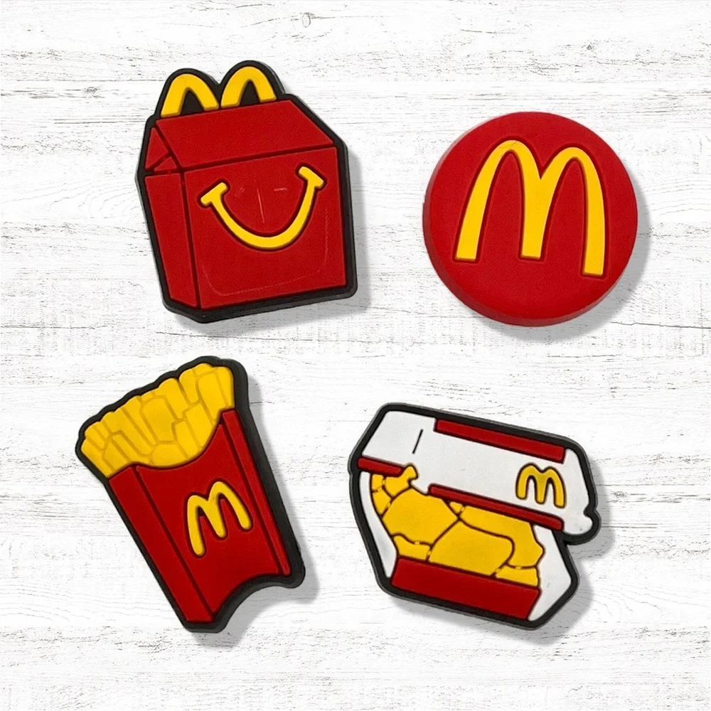 4pc McDonald’s Croc Charm bundle | Crocs | Shoe Charms - Picture 1 of 2
